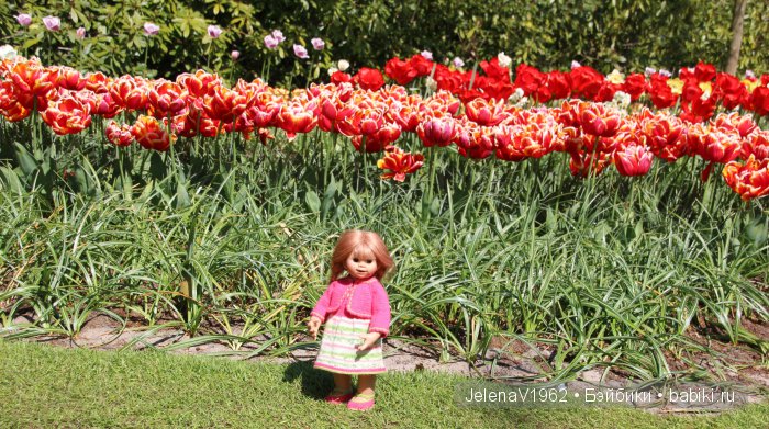 А вы видели море тюльпанов? Койкенхоф. Голландия. Коллекционные куклы Rosemarie Müller. Одежда своими руками