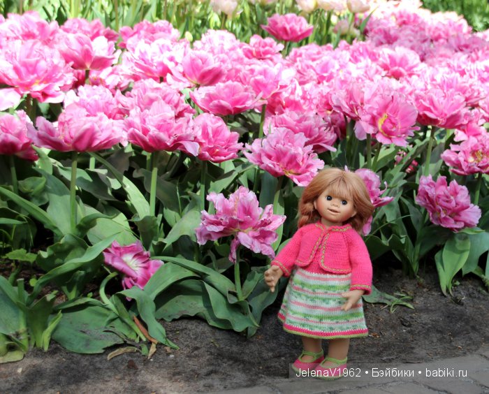 А вы видели море тюльпанов? Койкенхоф. Голландия. Коллекционные куклы Rosemarie Müller. Одежда своими руками