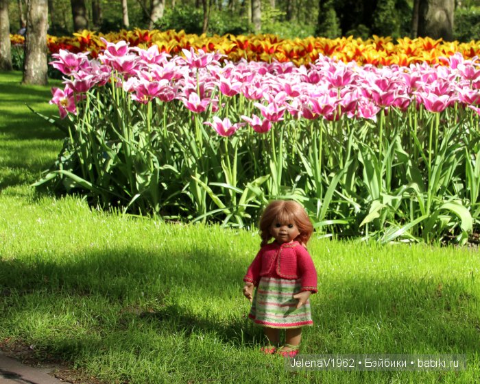 А вы видели море тюльпанов? Койкенхоф. Голландия. Коллекционные куклы Rosemarie Müller. Одежда своими руками (фото 8)