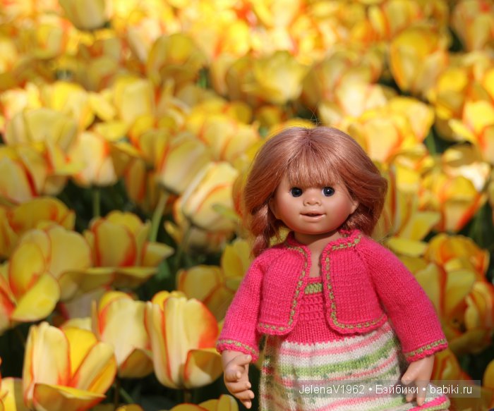 А вы видели море тюльпанов? Койкенхоф. Голландия. Коллекционные куклы Rosemarie Müller. Одежда своими руками