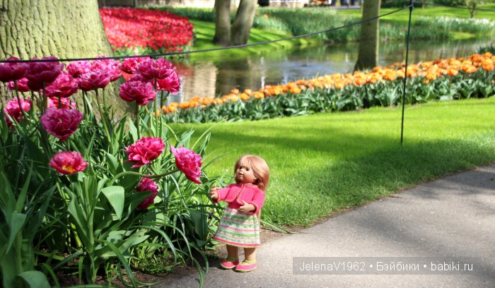 А вы видели море тюльпанов? Койкенхоф. Голландия. Коллекционные куклы Rosemarie Müller. Одежда своими руками