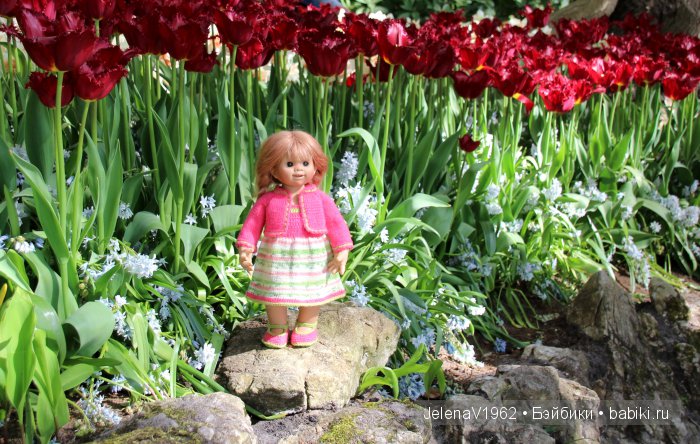 А вы видели море тюльпанов? Койкенхоф. Голландия. Коллекционные куклы Rosemarie Müller. Одежда своими руками