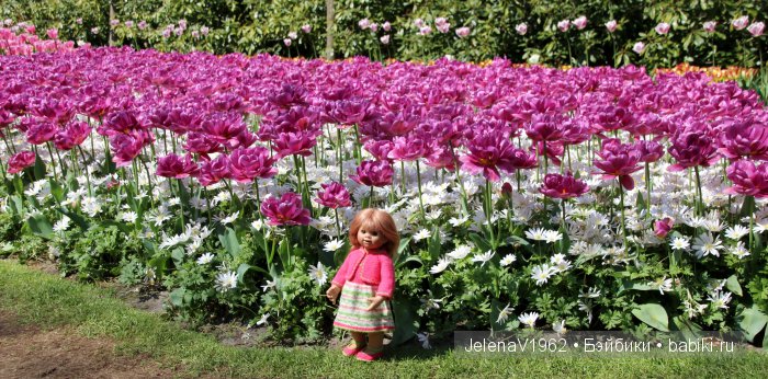 А вы видели море тюльпанов? Койкенхоф. Голландия. Коллекционные куклы Rosemarie Müller. Одежда своими руками