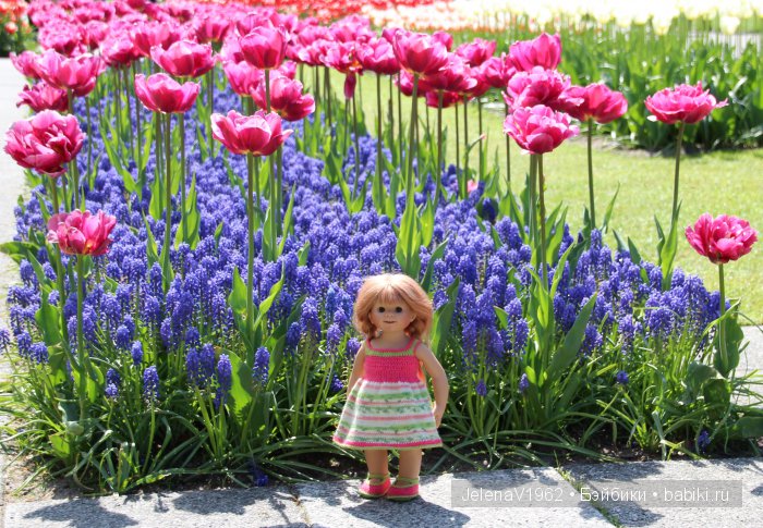 А вы видели море тюльпанов? Койкенхоф. Голландия. Коллекционные куклы Rosemarie Müller. Одежда своими руками