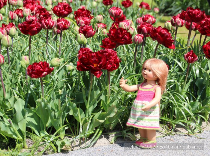 А вы видели море тюльпанов? Койкенхоф. Голландия. Коллекционные куклы Rosemarie Müller. Одежда своими руками