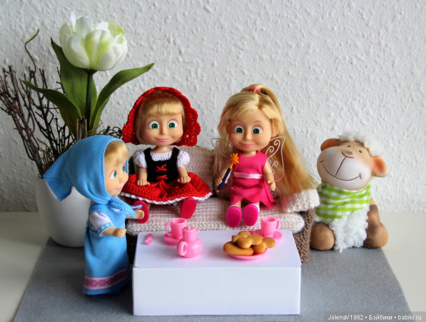 Вязаный диванчик для Маши. МК. Машкины сны