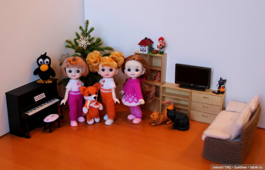 Так хочется снега, а его всё нет и нет... Так и зима пройдёт. Баболички. Одежда своими руками