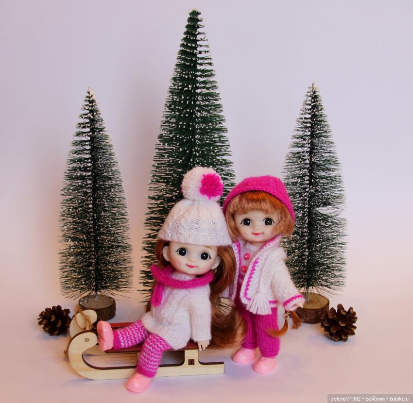 Так хочется снега, а его всё нет и нет... Так и зима пройдёт. Баболички. Одежда своими руками (фото 4)