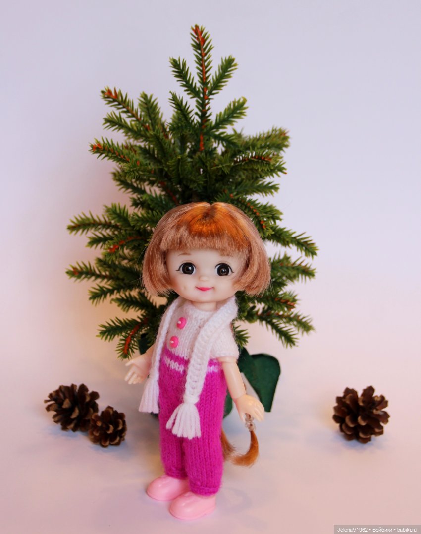 Так хочется снега, а его всё нет и нет... Так и зима пройдёт. Баболички. Одежда своими руками (фото 7)