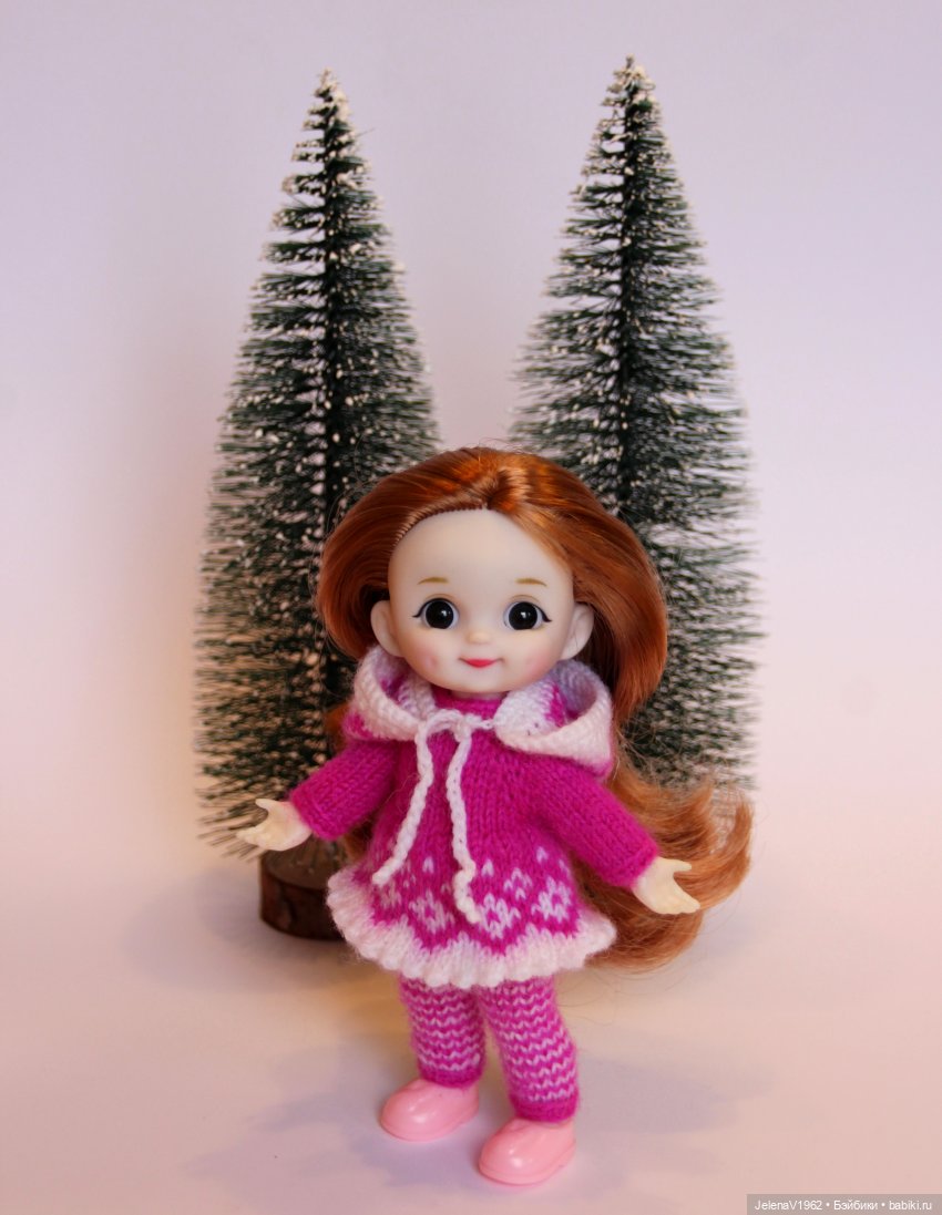 Так хочется снега, а его всё нет и нет... Так и зима пройдёт. Баболички. Одежда своими руками (фото 10)