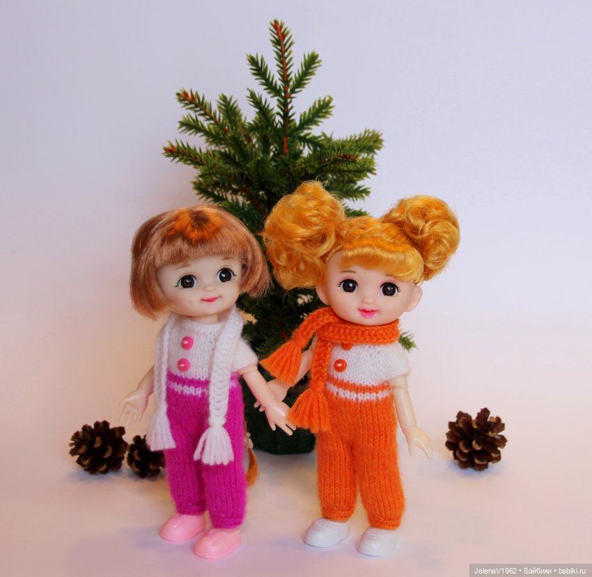 Так хочется снега, а его всё нет и нет... Так и зима пройдёт. Баболички. Одежда своими руками (фото 8)