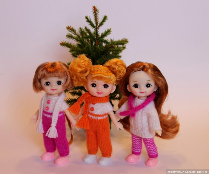 Так хочется снега, а его всё нет и нет... Так и зима пройдёт. Баболички. Одежда своими руками (фото 9)