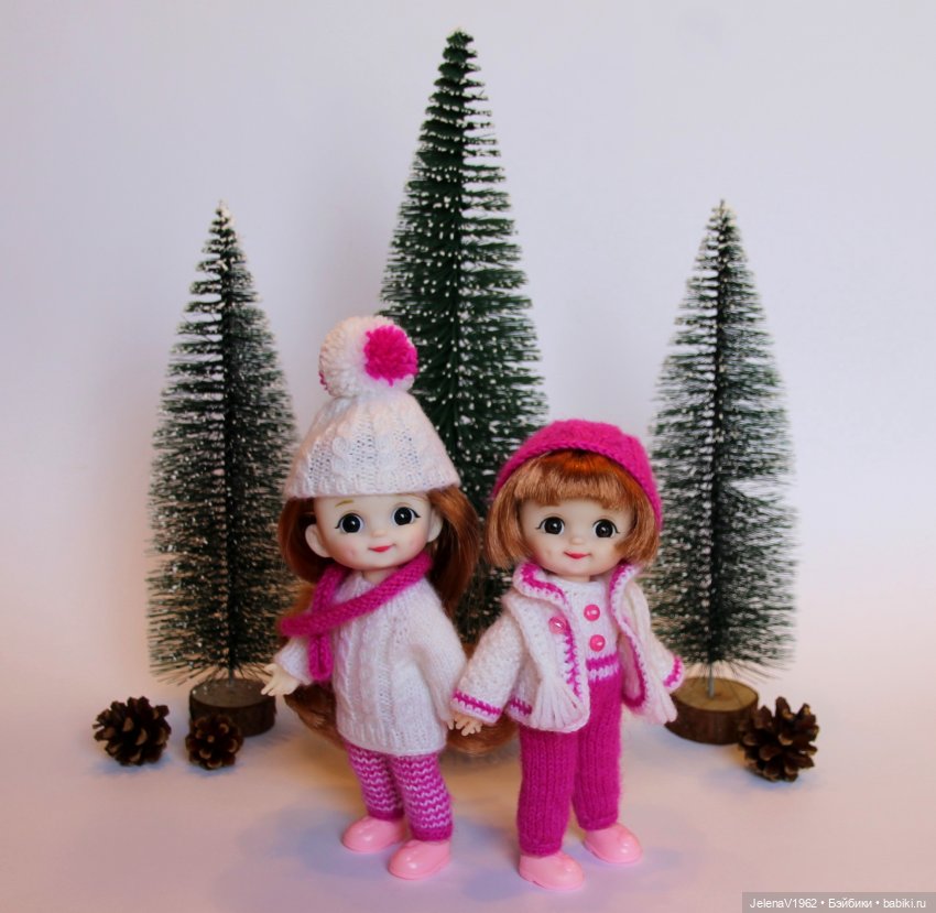 Так хочется снега, а его всё нет и нет... Так и зима пройдёт. Баболички. Одежда своими руками (фото 3)