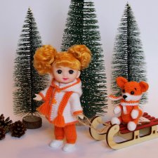 Так хочется снега, а его всё нет и нет... Так и зима пройдёт. Баболички. Одежда своими руками