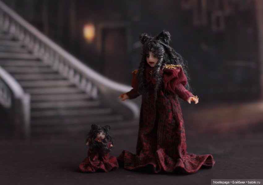 И снова миниатюрная нечисть. Мои осенне-зимние куколки