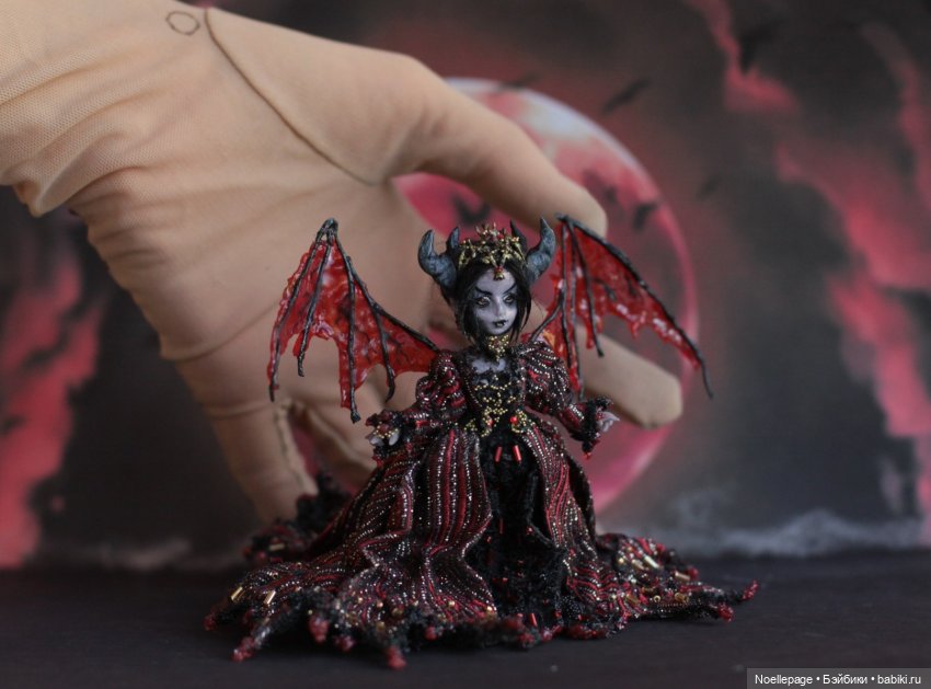 И снова миниатюрная нечисть. Мои осенне-зимние куколки