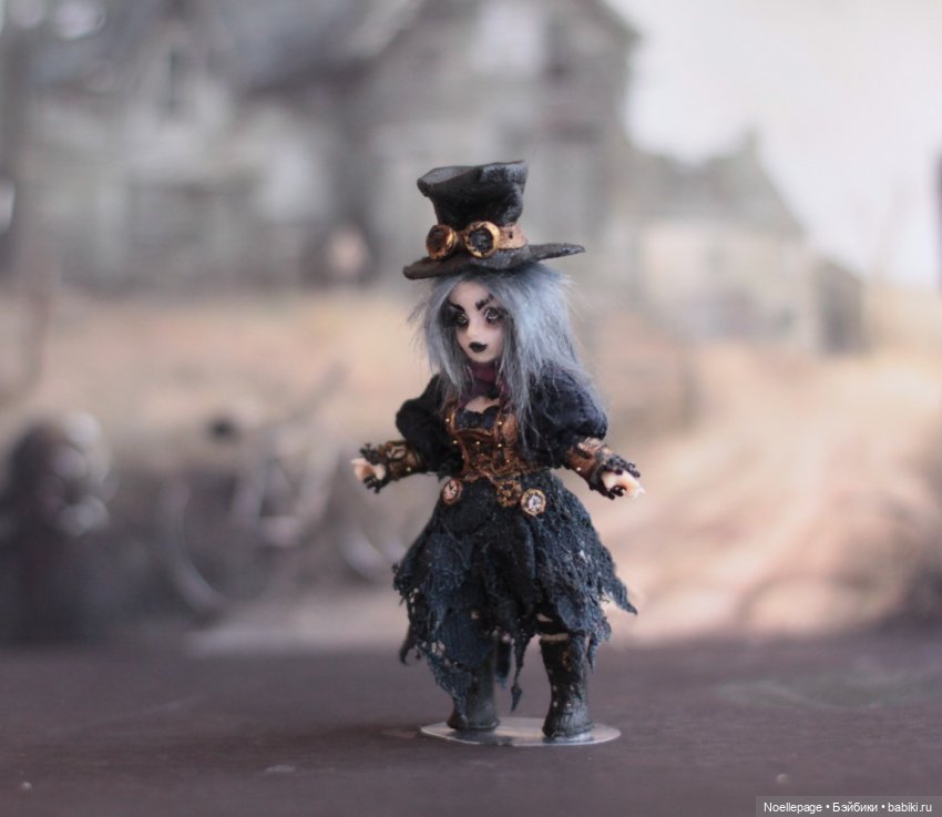 И снова миниатюрная нечисть. Мои осенне-зимние куколки