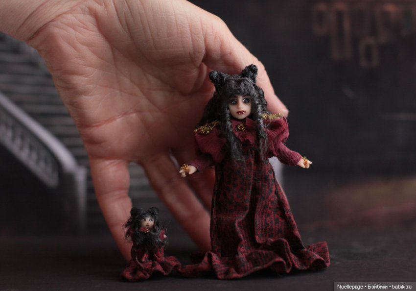 И снова миниатюрная нечисть. Мои осенне-зимние куколки