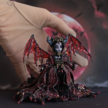 И снова миниатюрная нечисть. Мои осенне-зимние куколки