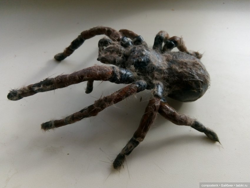 Паук по имени Жорик — Лепка авторских игрушек и папье (фото 4)