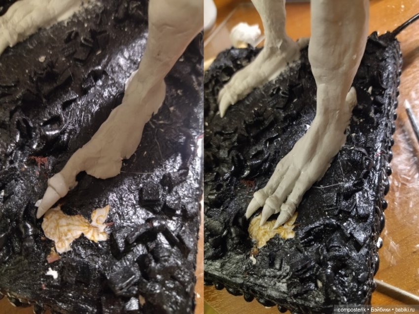 МК Дракон Часть 2 — Лепка авторской куклы: Полимерная глина