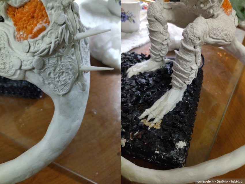 МК Дракон Часть 2 — Лепка авторской куклы: Полимерная глина