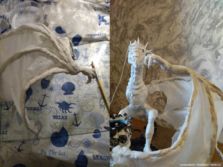 МК Дракон Часть 2 — Лепка авторской куклы: Полимерная глина