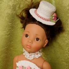 Шляпка, платье и украшение на шею для девочек Готц