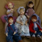 Новая коллекция шарнирных кукол "Карапузики" Автор Варвара Лютик