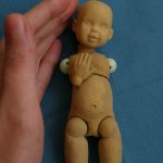 Шарнирная кукла из флюмо по готовым формам