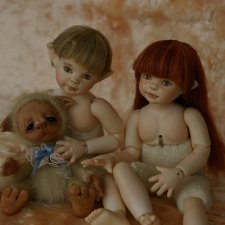 Ушастики. Авторские шарнирные куклы