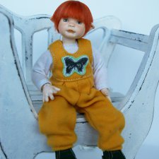 Родилась новая малышка и сшила еще одежды. Шарнирная кукла