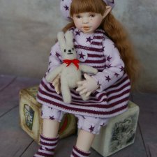 Коллекция "Крошка на ладошке". 4 шарнирные куклы ручной работы