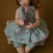 Малышка собирается к новой маме. Авторская шарнирная кукла