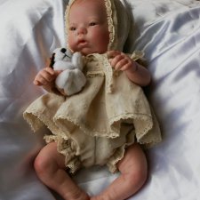 Новый малыш родился. Мини реборн.