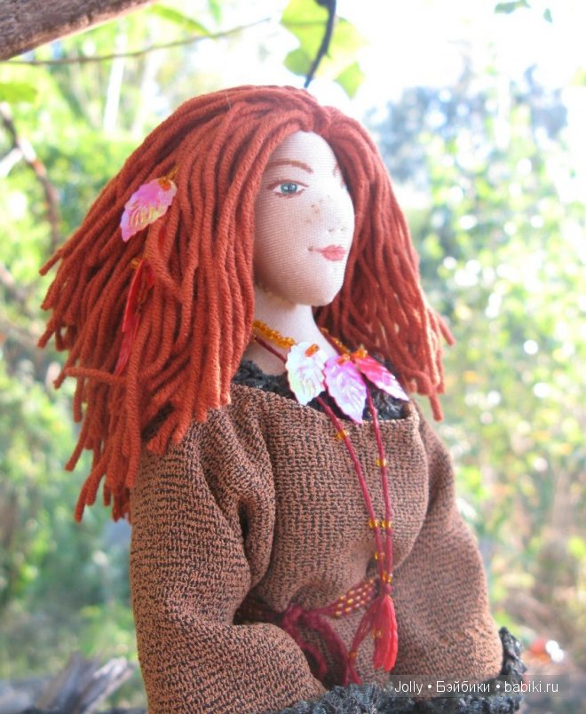 Осень, текстильная кукла