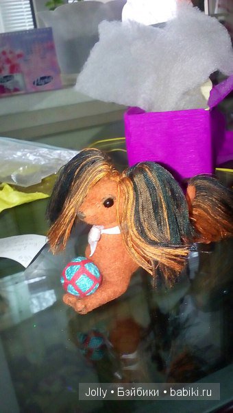 Рыжая девочка — Текстильные игрушки и примитивы: кофейные (фото 8)