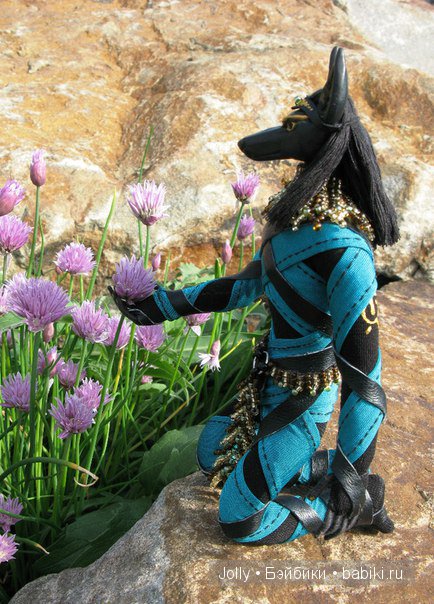 Китайский чеснок и камни. Авторская кукла ручной работы (фото 10)