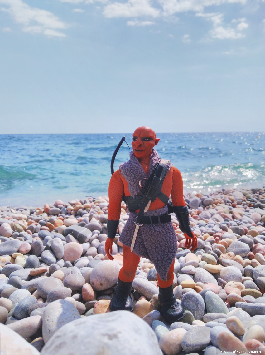 Лугу, на память о море — Лепка авторских кукол: полимерная глина (фото 7)