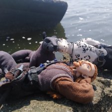 Человек, Охотник и ящерка