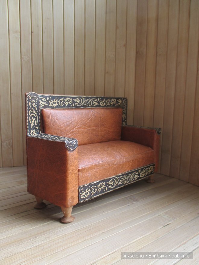 кожаный диван в кабинет