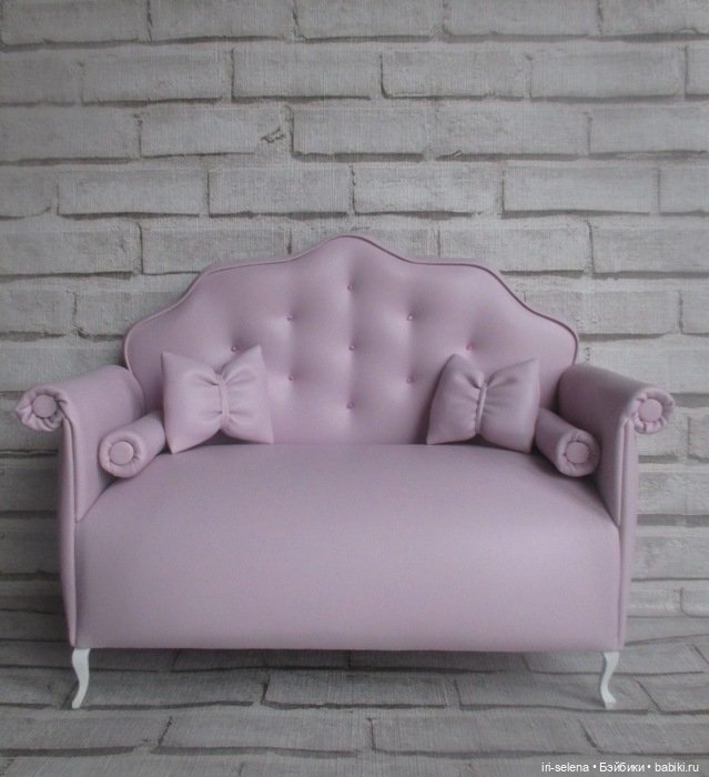 Кожаная мебель для кукол - какая она (фото 8)