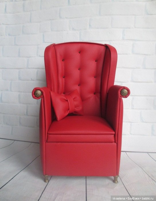 Кожаная мебель для кукол - какая она (фото 9)