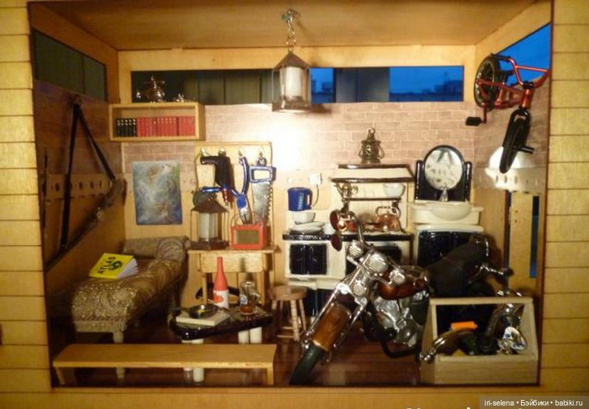 Экскурсии по моему кукольному особнячку Часть 8 "Гараж" | Бэйбики Экскурсии по моему кукольному особнячку Часть 8 "Гараж"