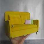 Диван "Yellow". Куклам от 29 до 38 см