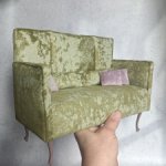 Диван "Фисташковый". Куклам от 29 до 38 см