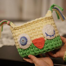 Новые работы из трикотажной (ленточной) пряжи