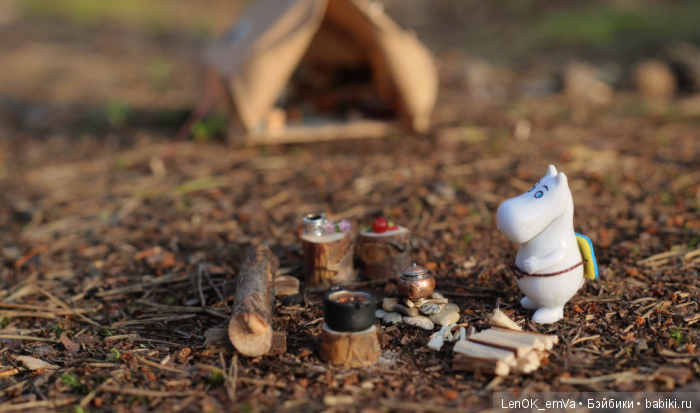 moomin goes camping