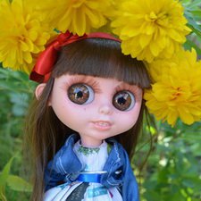 Первая прогулка Эбби.Наш сад