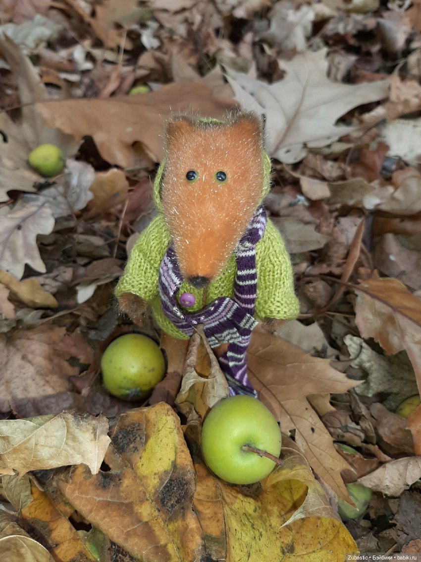 Оскар и осень — Текстильные игрушки и примитивы: кофейные (фото 9)